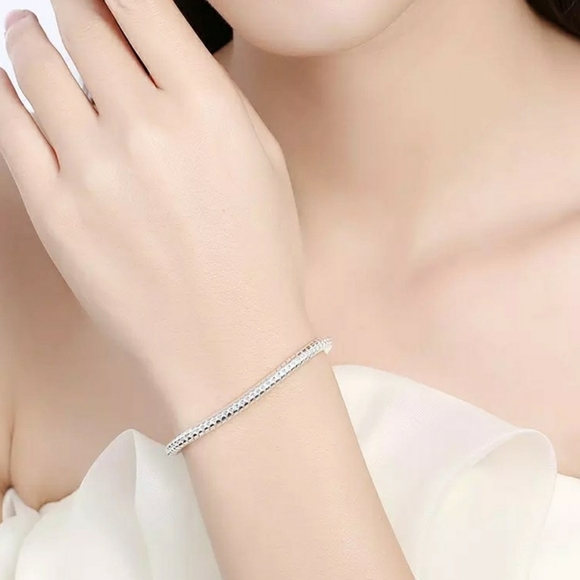 NEW 925 Sterling Silver Snake Chain Bracelet - Picture 11 of 15